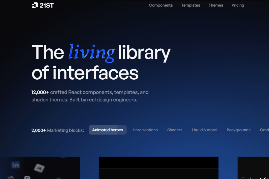 21st.dev - React UI Library