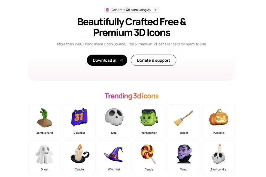 3D icons