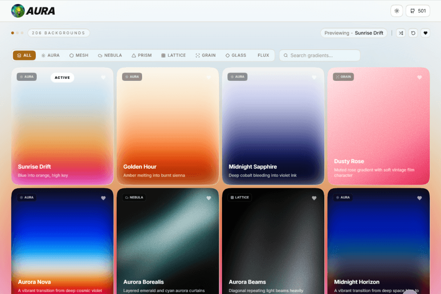 Aura Gradients - Backgrounds