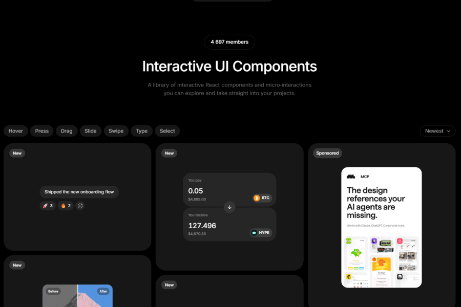 Bencho - Interactive React UI
