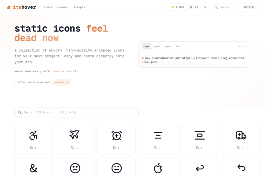 ItsHover - Animated Icons