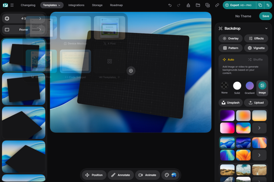 PostSpark - Screenshot Mockup