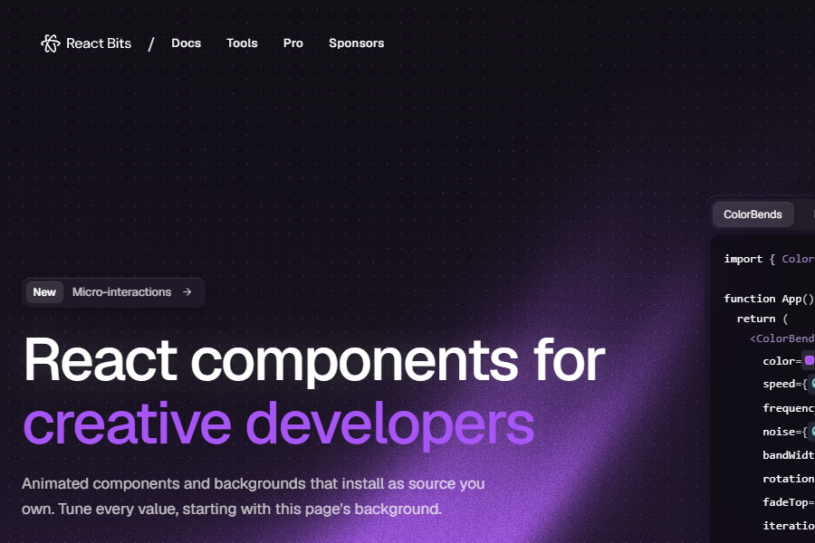 React Bits - Animated UI
