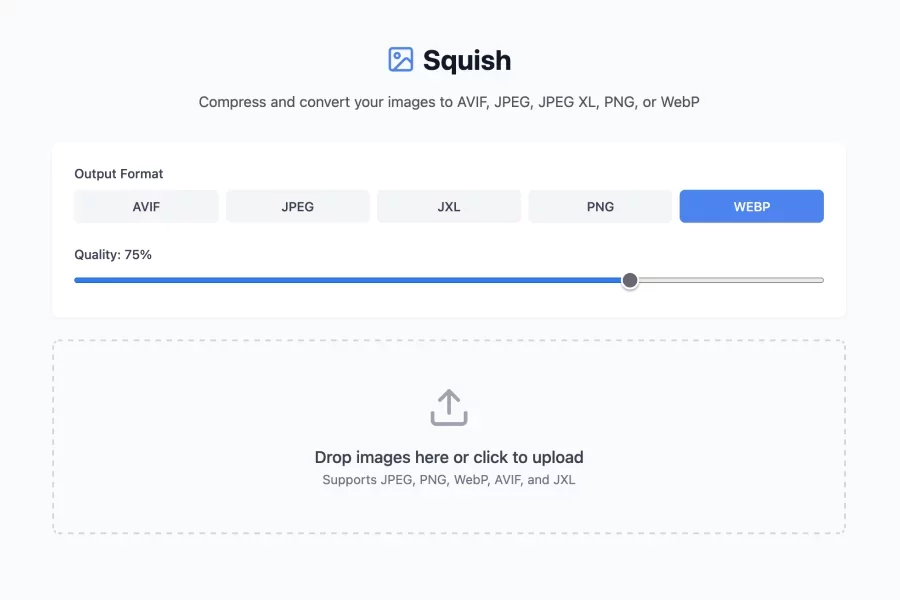 Squish - image optimizer