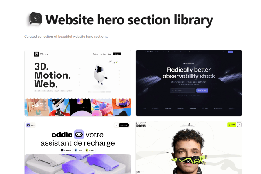 Supahero - Hero Gallery