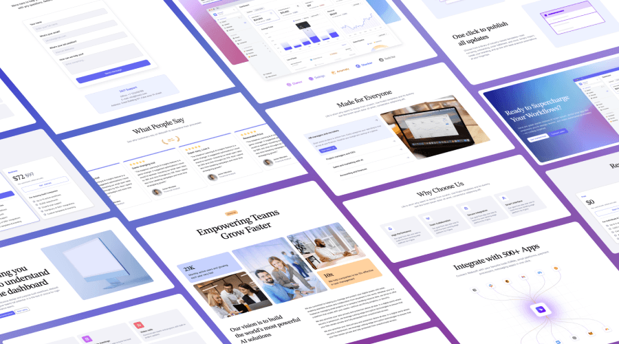 Easysoft - SaaS startup template [Figma] - screenshot ui